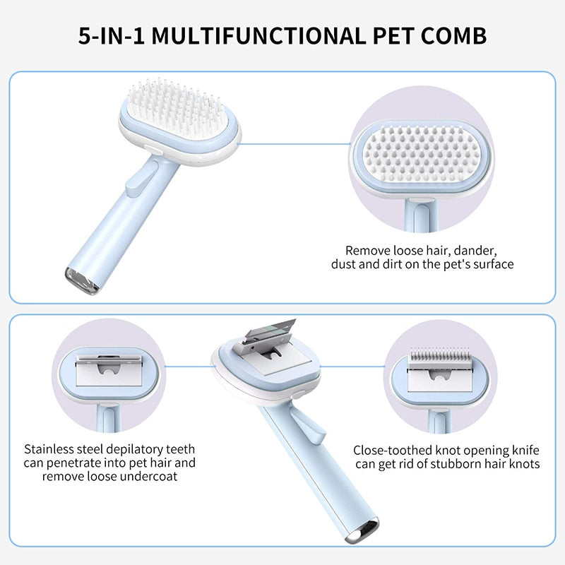 5 In 1 Multifunctional Dog Brush