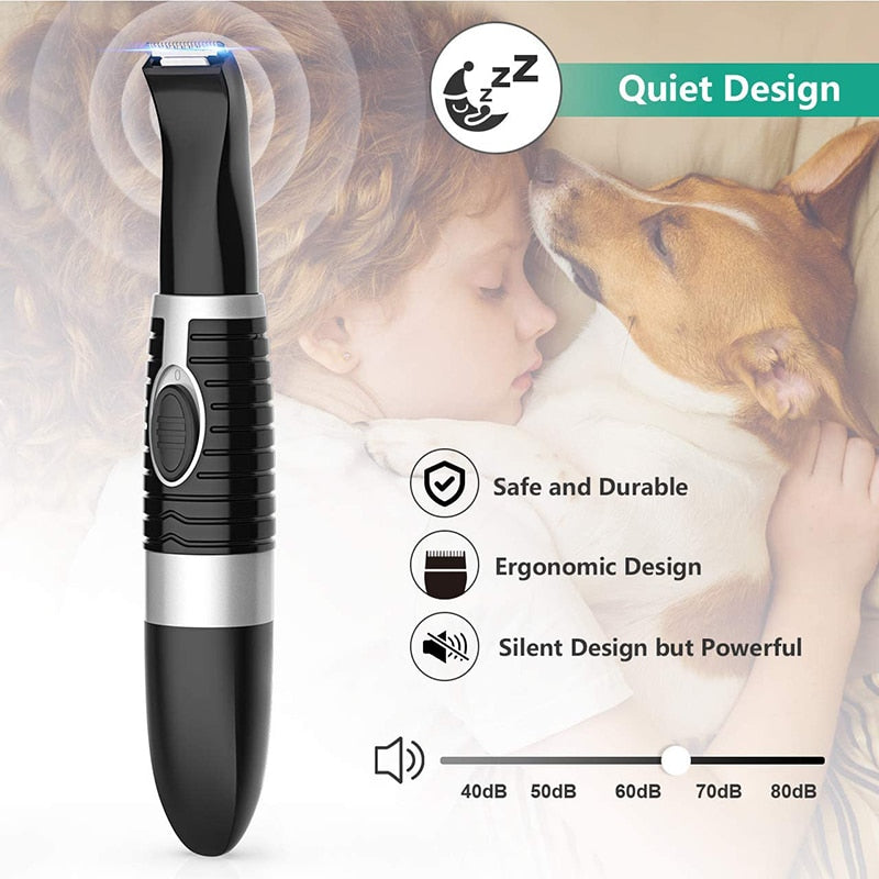 Powerful Low Noise Dog Hair Trimmer