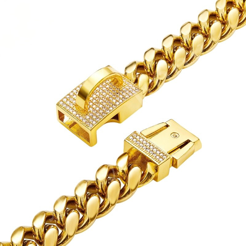 Cuban Link Designer Dog Collar