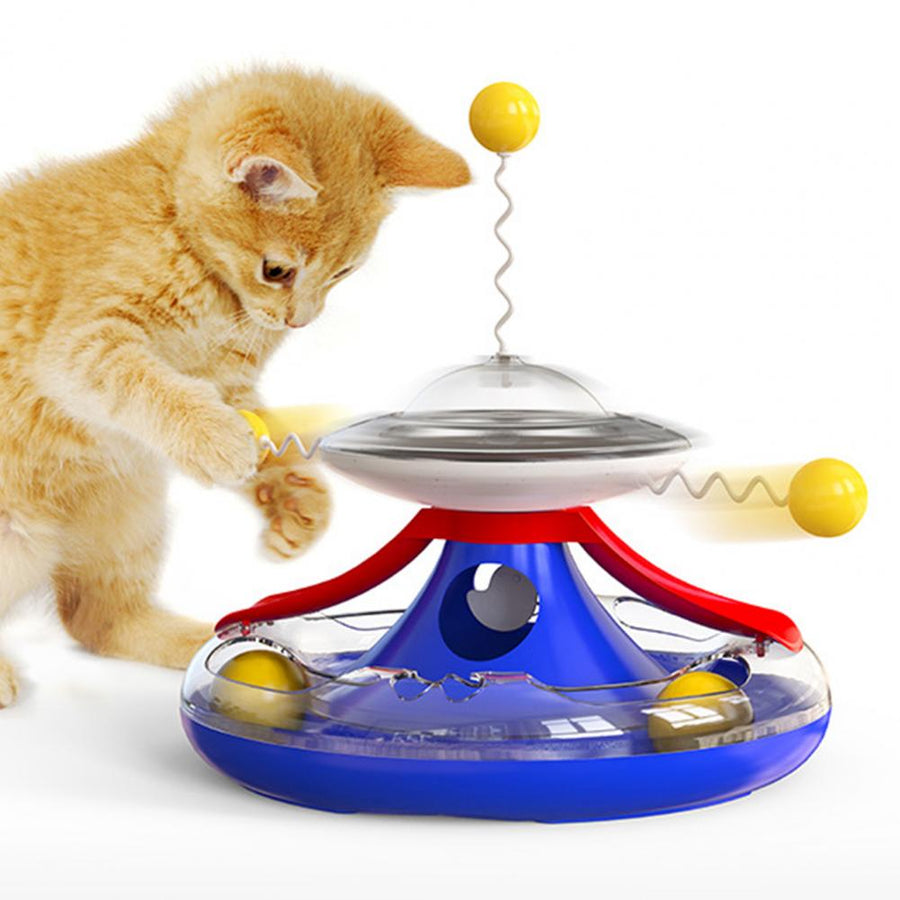 Fun Rotating Cats Ball Toy