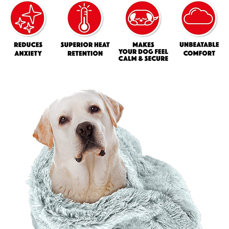 Reversible Comfortable Plush Dog Blanket