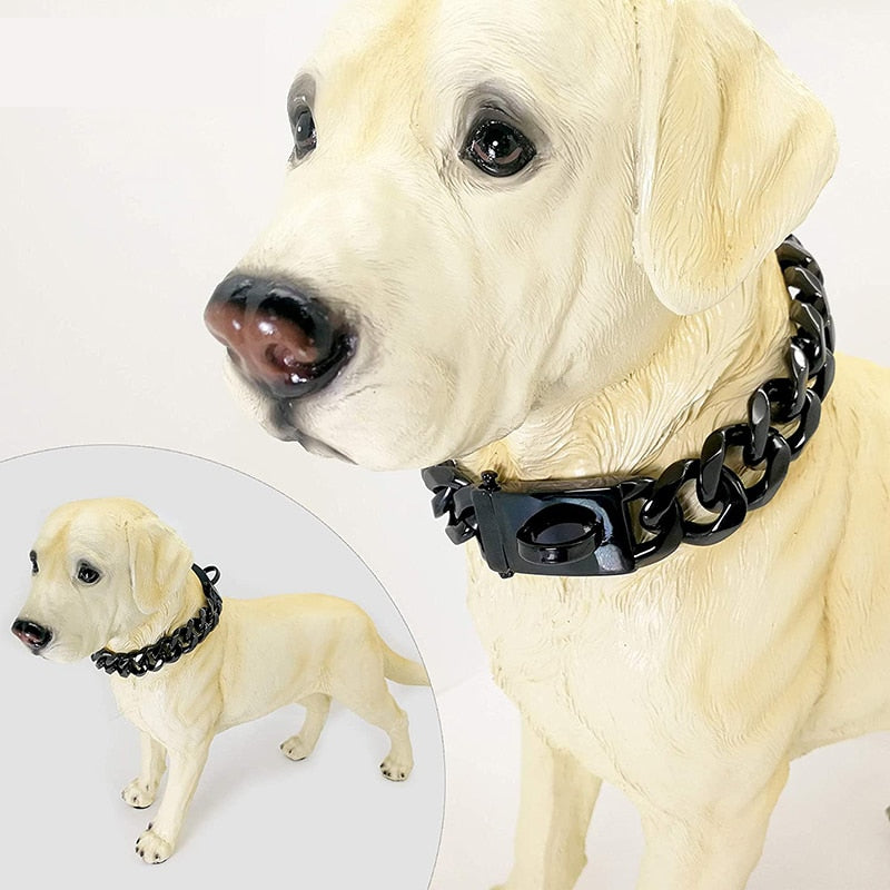 Strong Cuban Link Dog Secure Collar