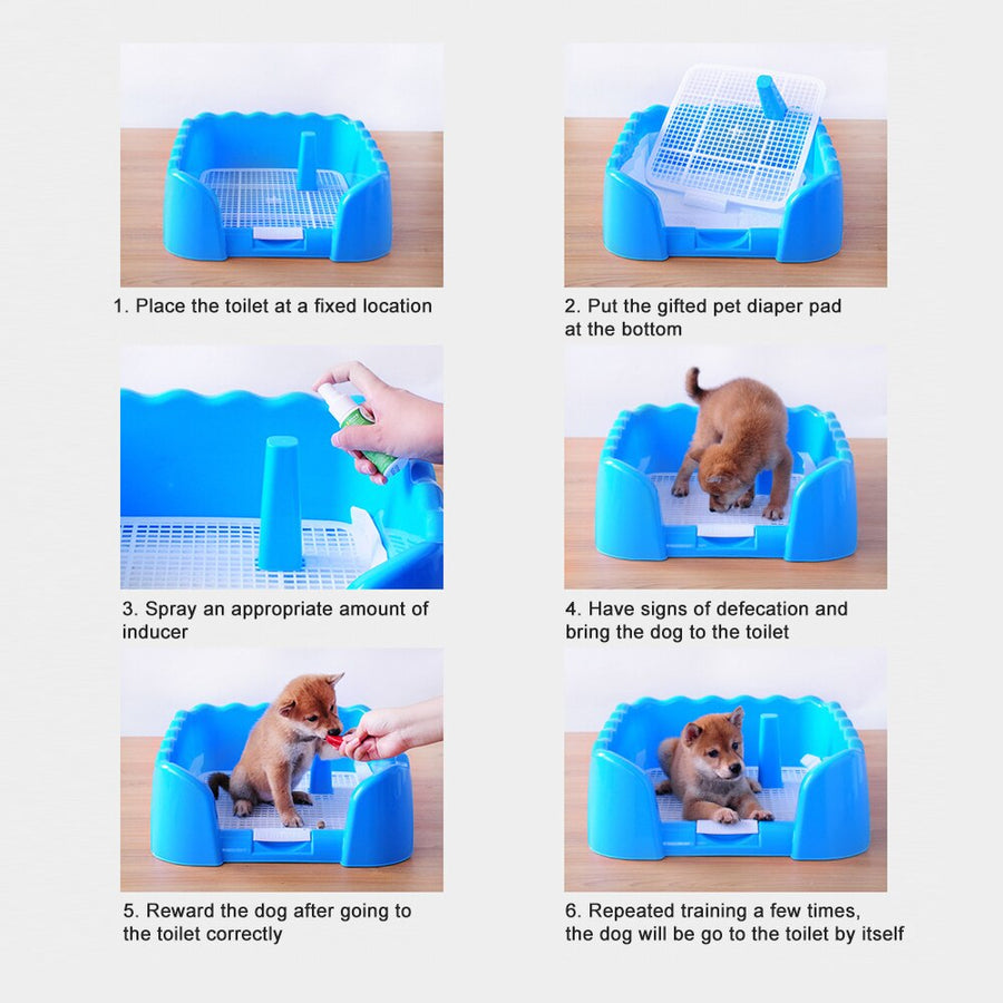 Portable Grid Pet Toilet Tray