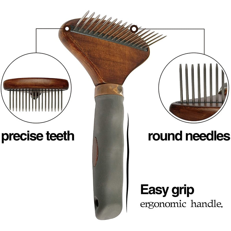 Safe Wood Professional Dog Brush