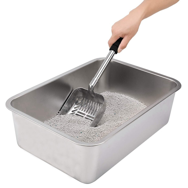 Stainless Steel Metal Cat Litter Scoop