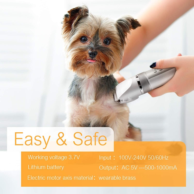 Powerful Motor LCD Display Dog Hair Trimmer