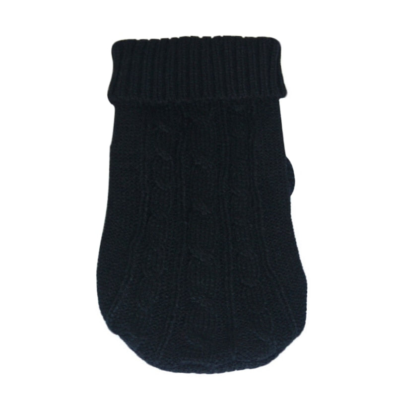 Black Winter Dog Warm Sweaters