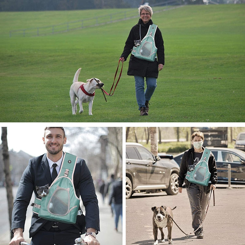 Fashion Breathable Cat Carrier Sling Bag