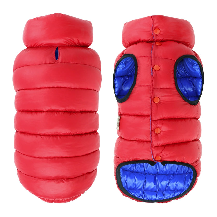 Reversible Red Warm Dog Jacket