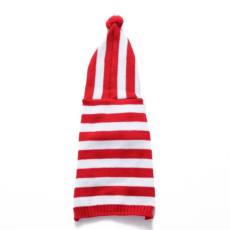 Fashion Cute Red Striped Dog Sweater