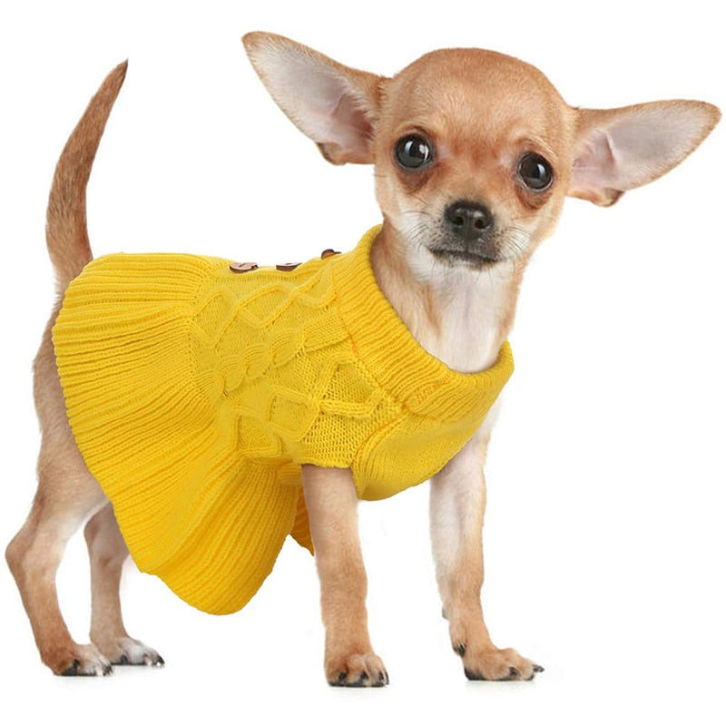 Winter Princess Style Dog Dress