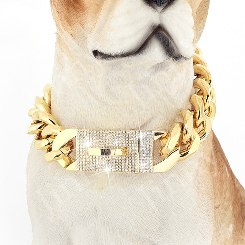 Cuban Link Designer Dog Collar