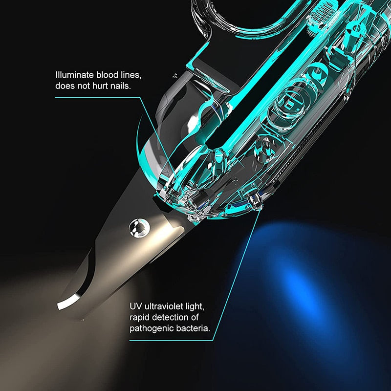 Built In LED Light Dog Nail Clippers