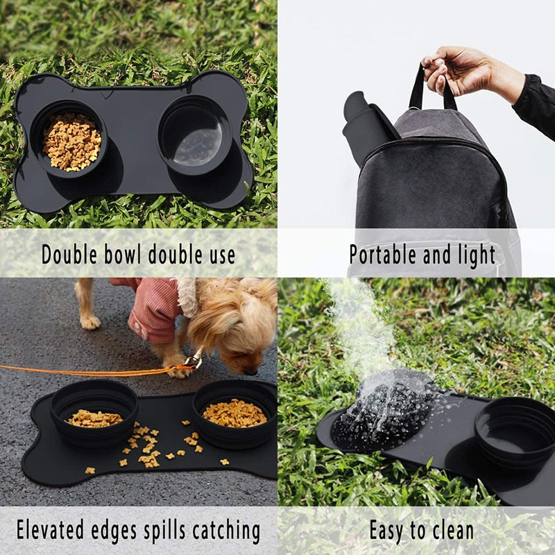 Luxury Soft Silicone Travel Dog Bowl