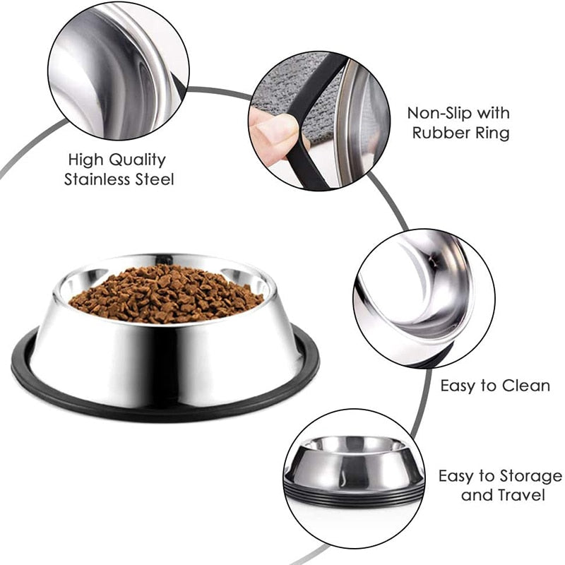 Ultra Durable Stainless Steel Dog Bowl