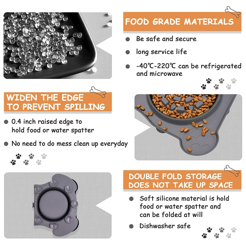 Silicone 2 In 1 Slow Dog Feeder