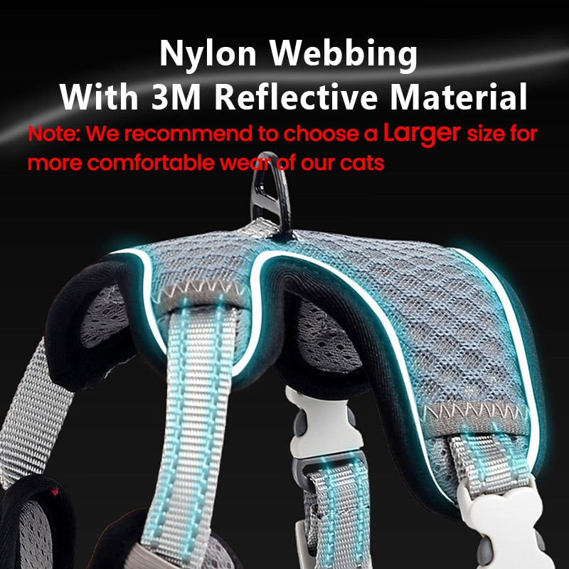 Explosion Proof Reflective Cat Harness