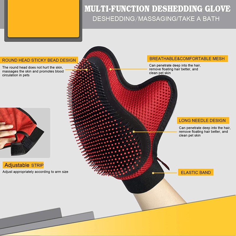 Flexible Comfortable Pet Grooming Glove