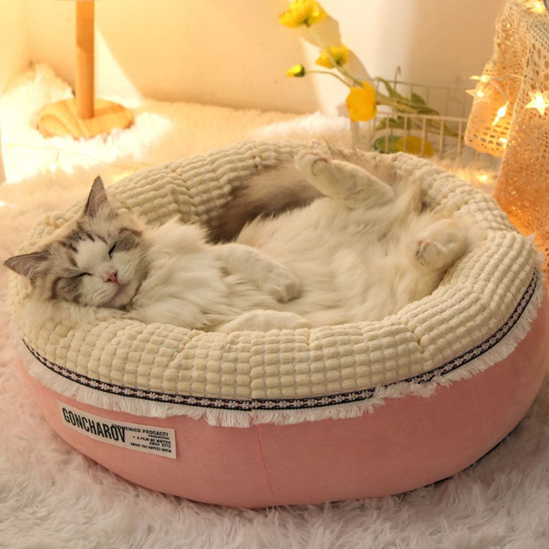 Cute Round Winter Warm Pet Bed