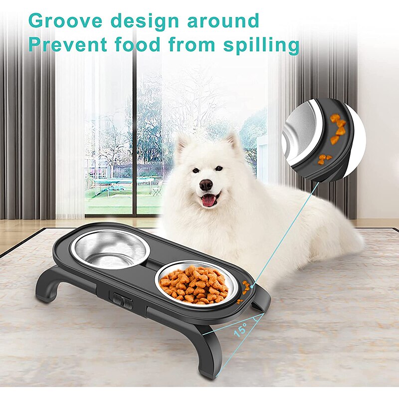 2 Way Multi Angle Elevated Dog Bowl