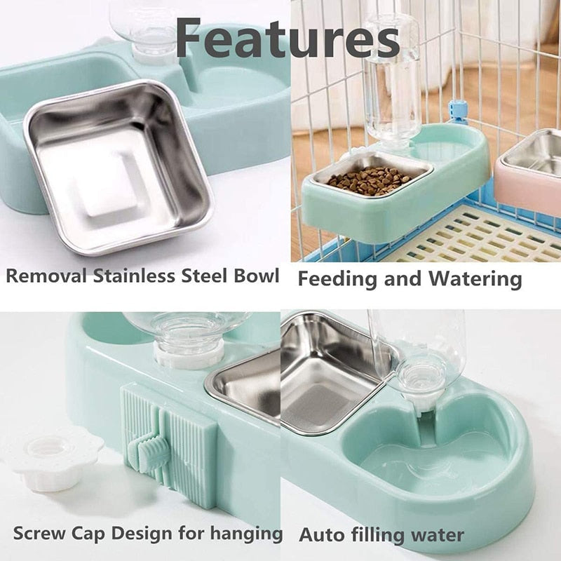 Removable Crate Hanging Dog Feeder