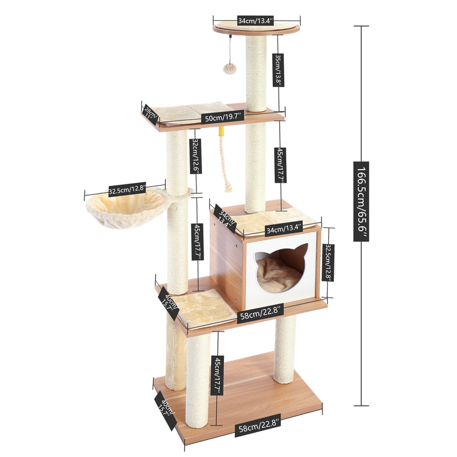 Premium Plush Cat Tree Tower