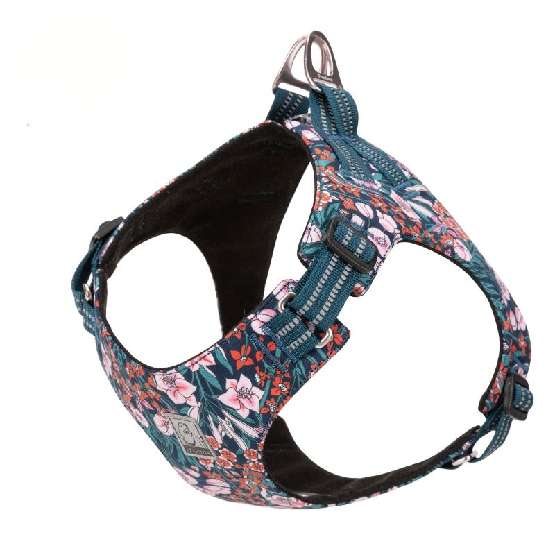 Floral Cotton Dog Vest Harness