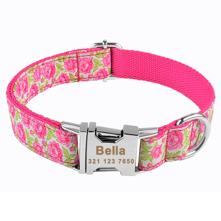 Adjustable Nylon Cool Dog Collar