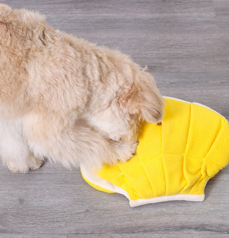 Squeaky Plush Shell Dog Toy