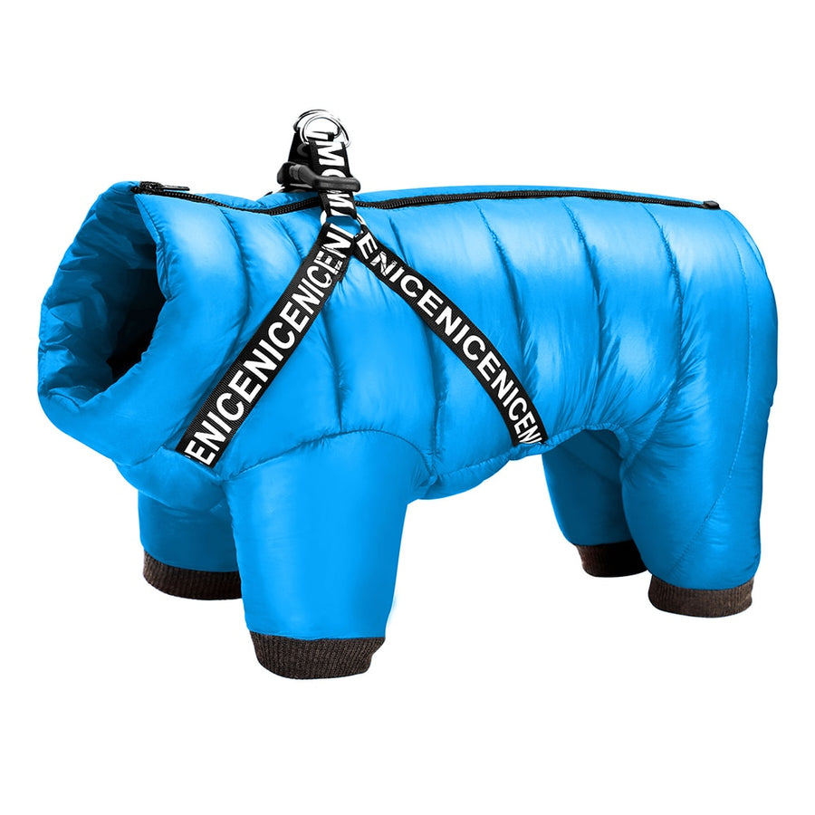 Super Blue Warm Dog Jacket