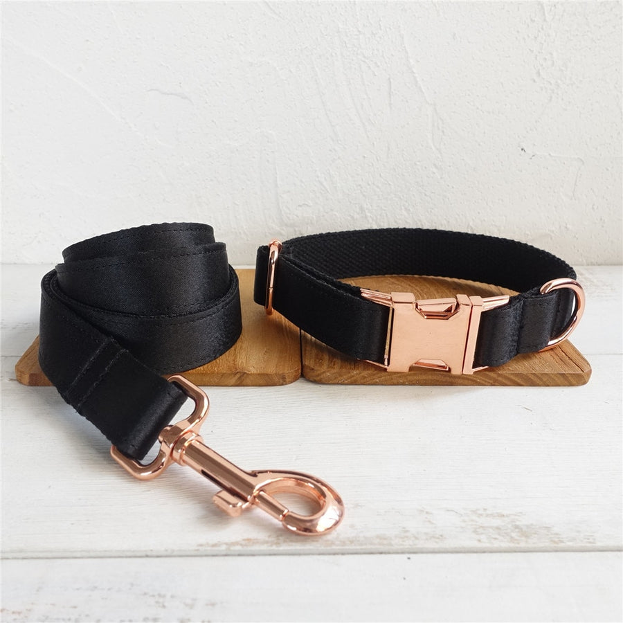 The Black Knight Luxury Dog Collar Set