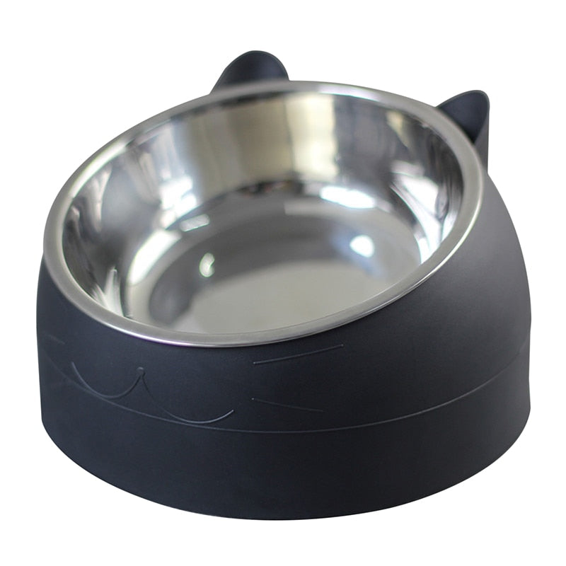 15 Degrees Raised Stainless Steel Pet Bowl