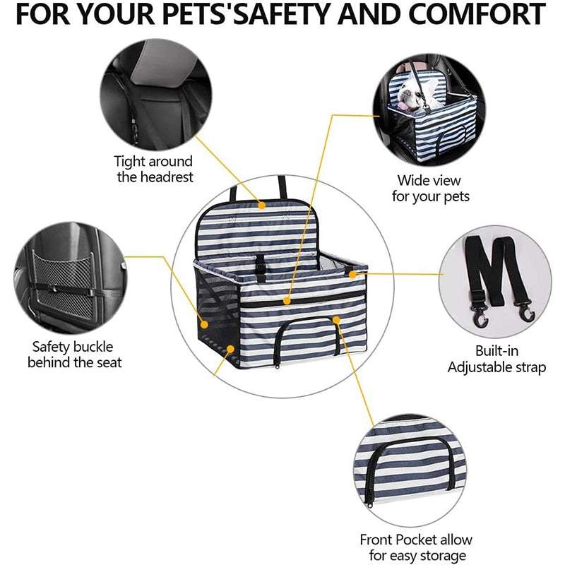 Fashion Dog Booster Car Seat Carrier