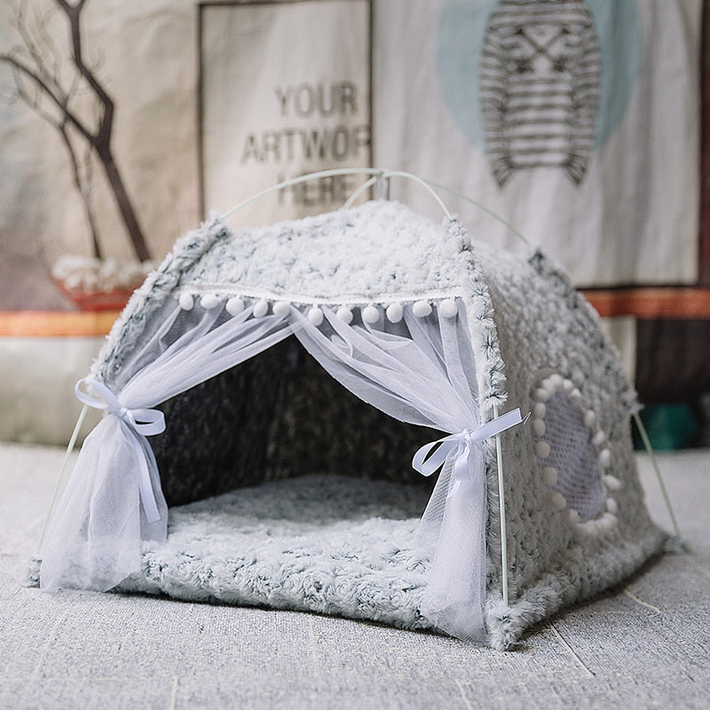 Winter Warm Cat Tent House