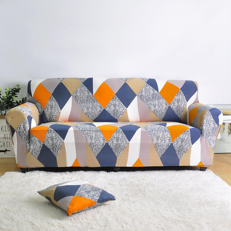 Geometric Elastic Sofa Cover