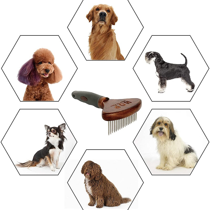 Safe Wood Professional Dog Brush