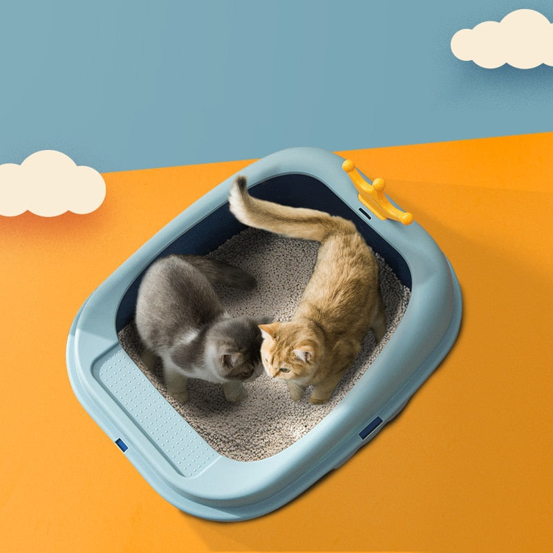 Semi Enclosed Cat Litter Box