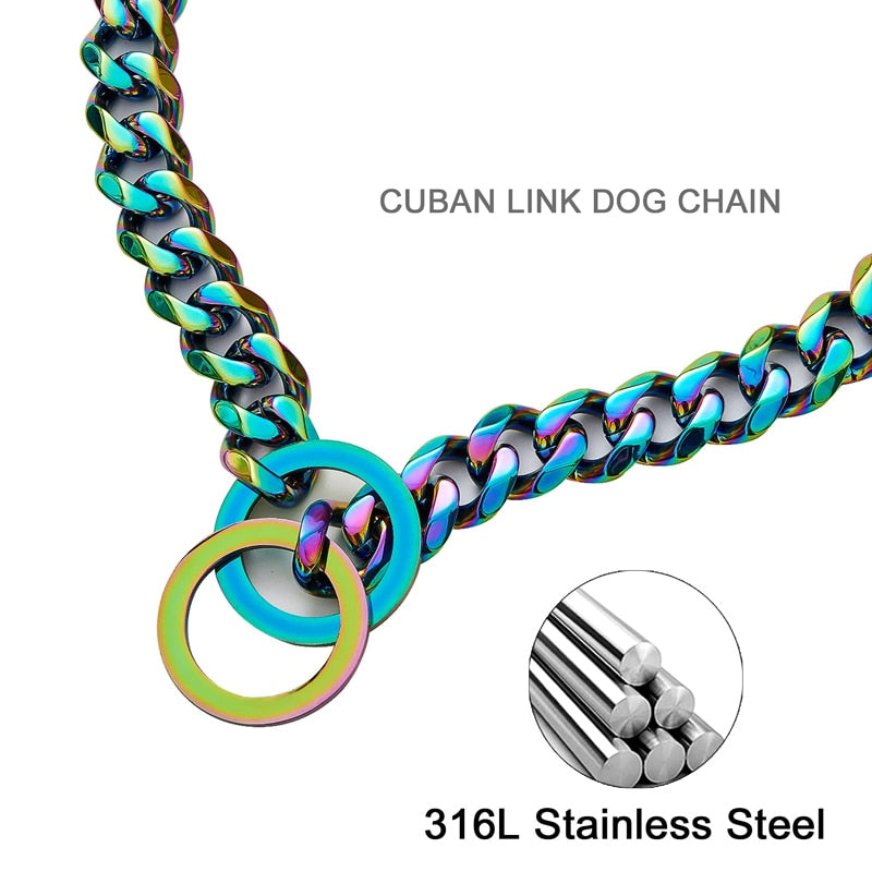 15mm Thick Stainless Steel Dog Chain