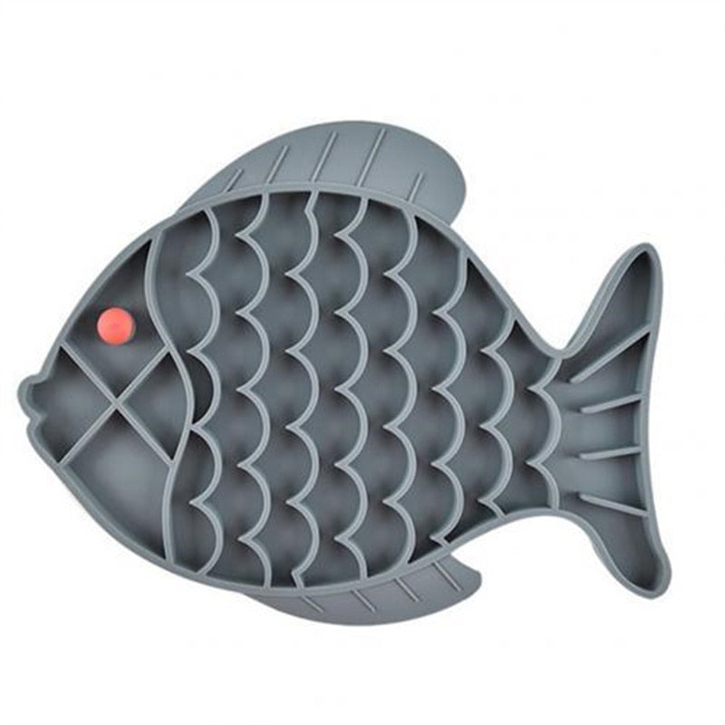 Fish Shape Silicone Pet Slow Feeder