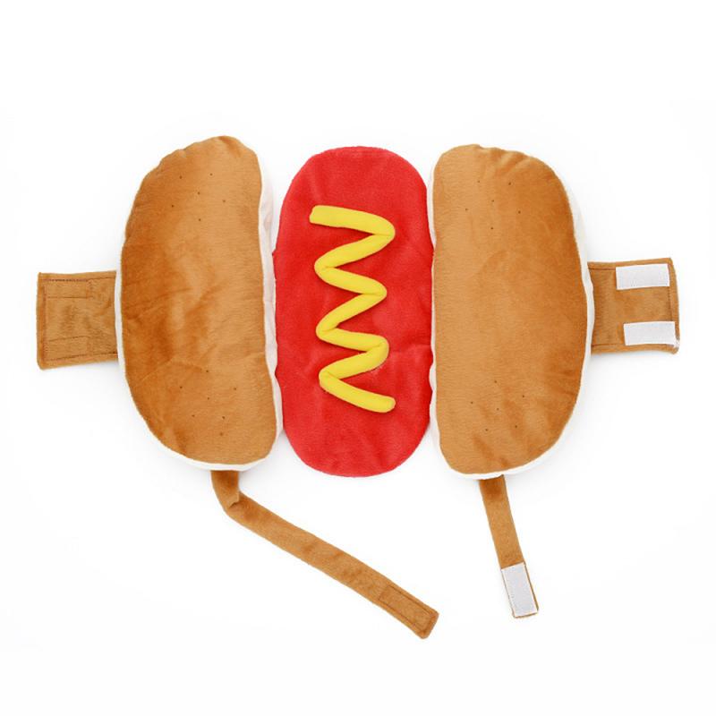 Hot Dog Shaped Pet Costume