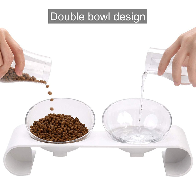 Unique Buckle Design 15° Tilted Pet Bowl