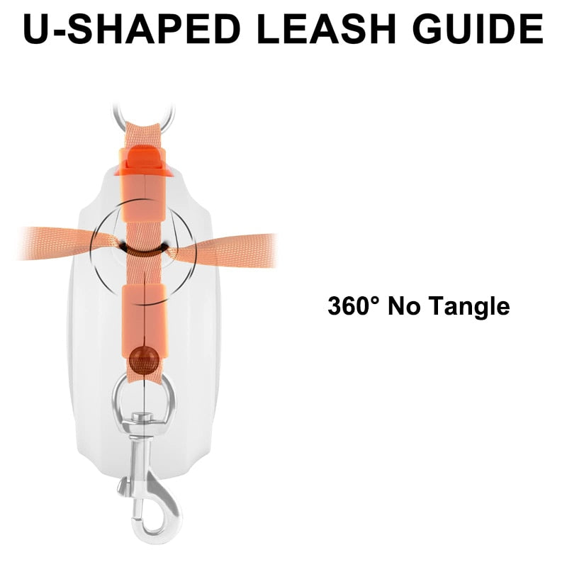 Heavy Duty LED Retractable Dog Leash