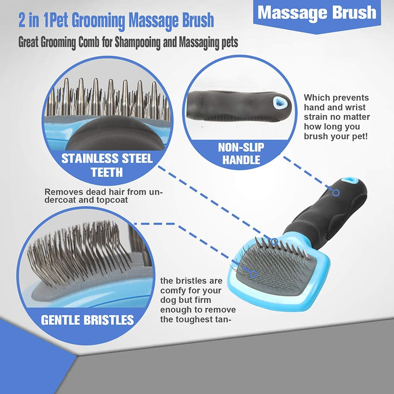 Effective Anti Slip Pet Slicker Brush