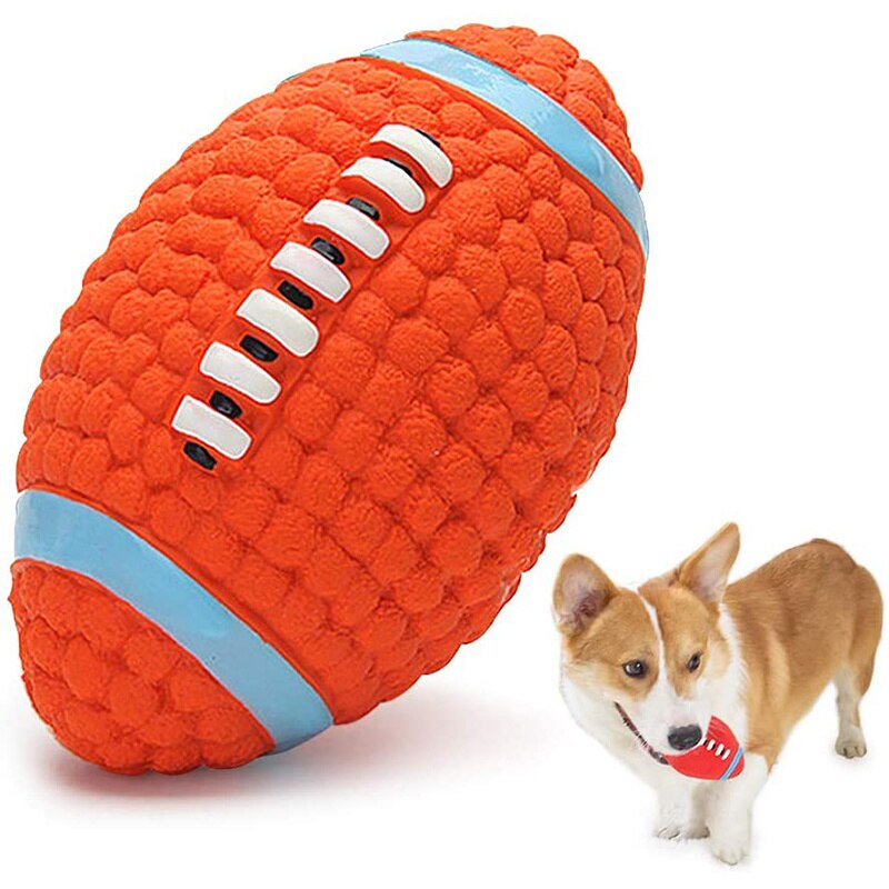 Football Squeaker Floatable Dog Toys