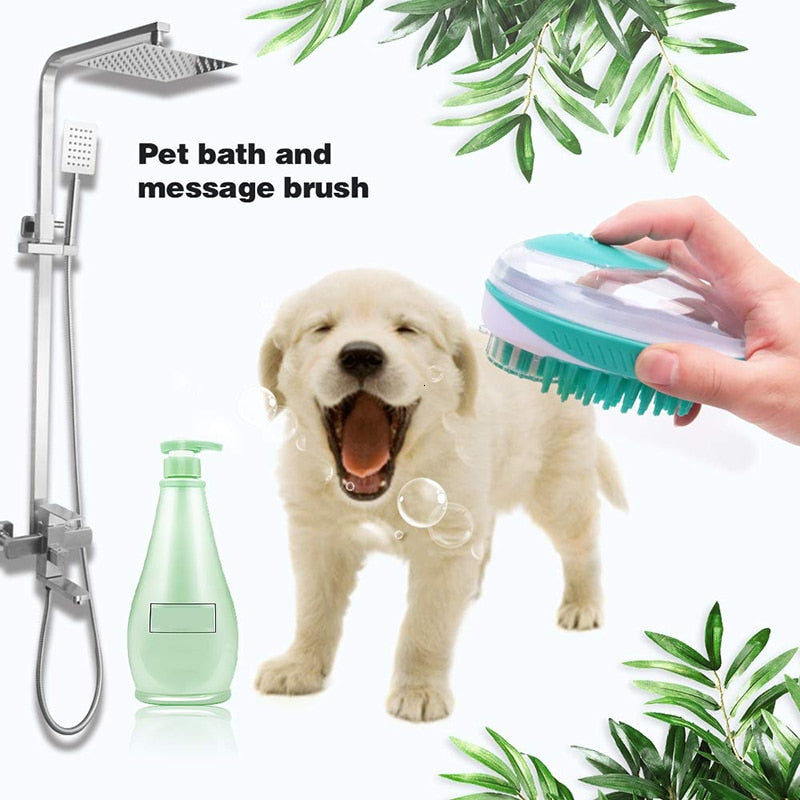 Effective Pet Grooming Bath Brush