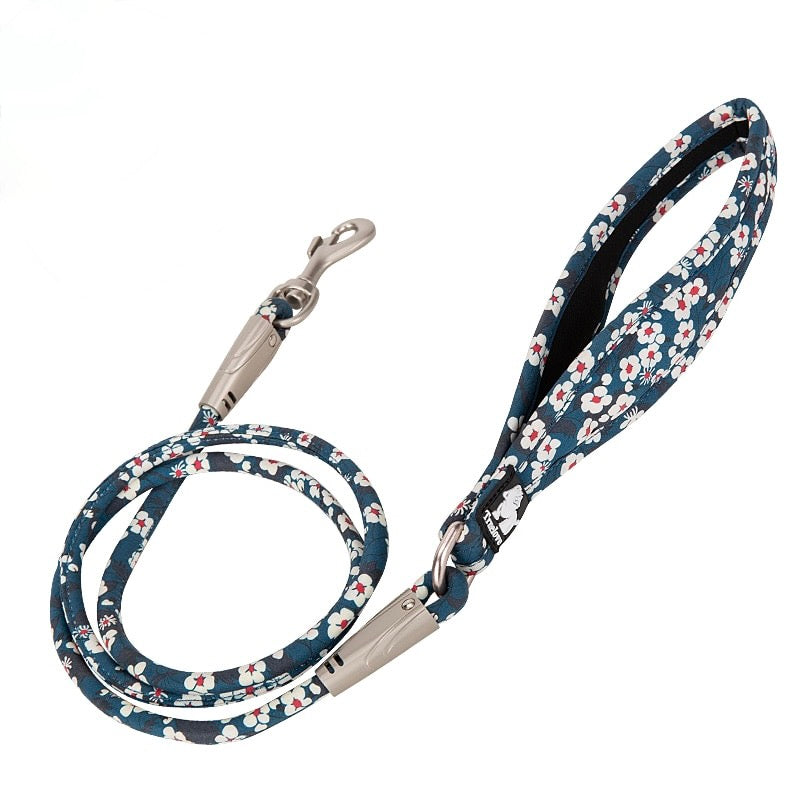 Zinc Alloy Hook Floral Dog Leash