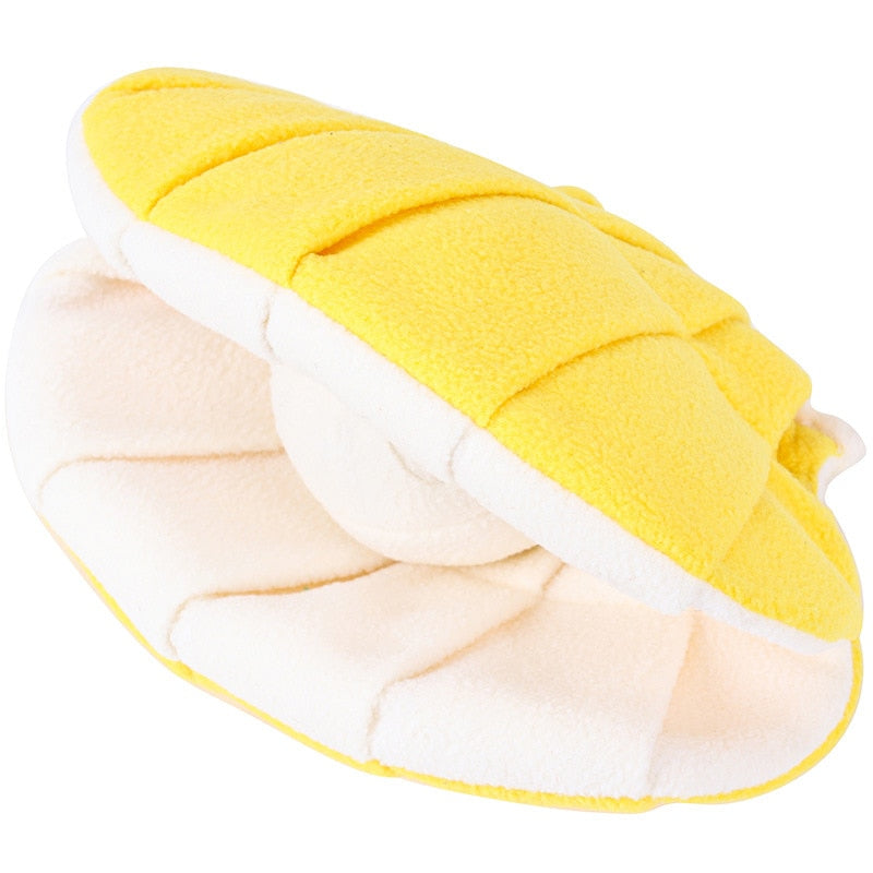 Squeaky Plush Shell Dog Toy