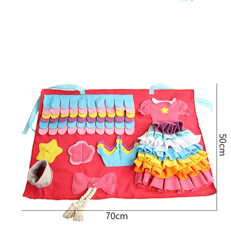 Cute Dress Dog Snuffle Mat