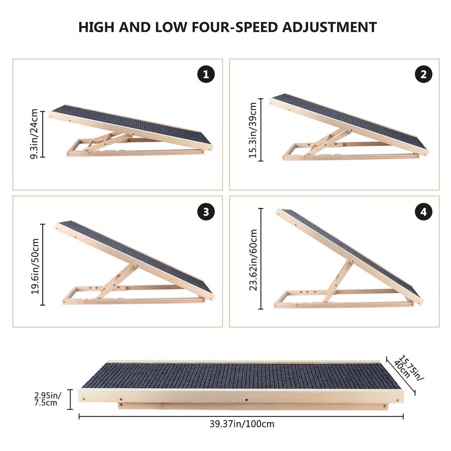 Premium Wooden Dog Ramp