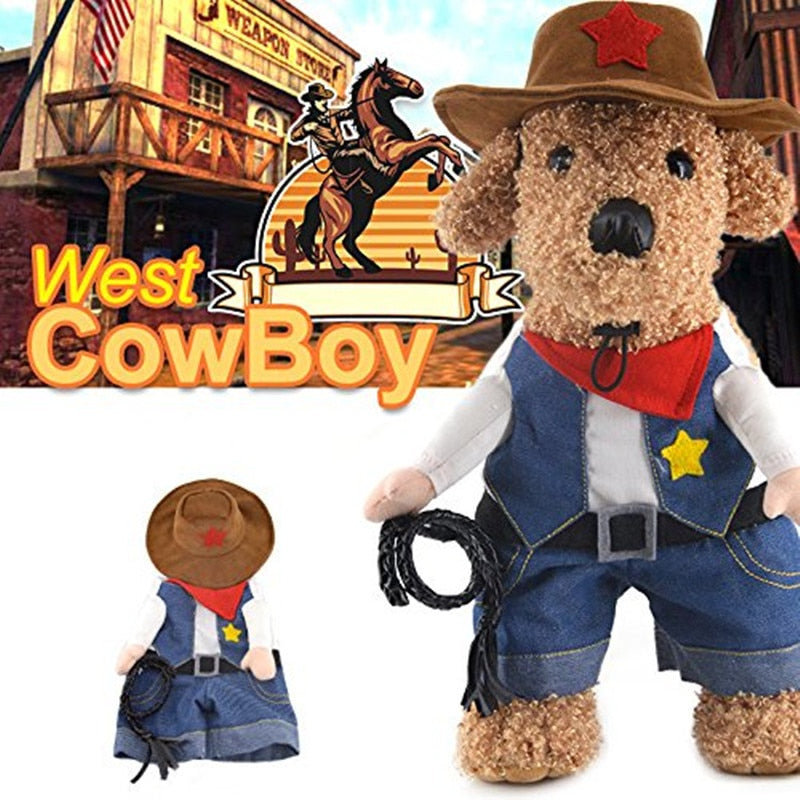 Funny Cowboy Pets Costume